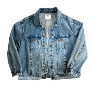 Old navy denim boyfriend jacket size Large
